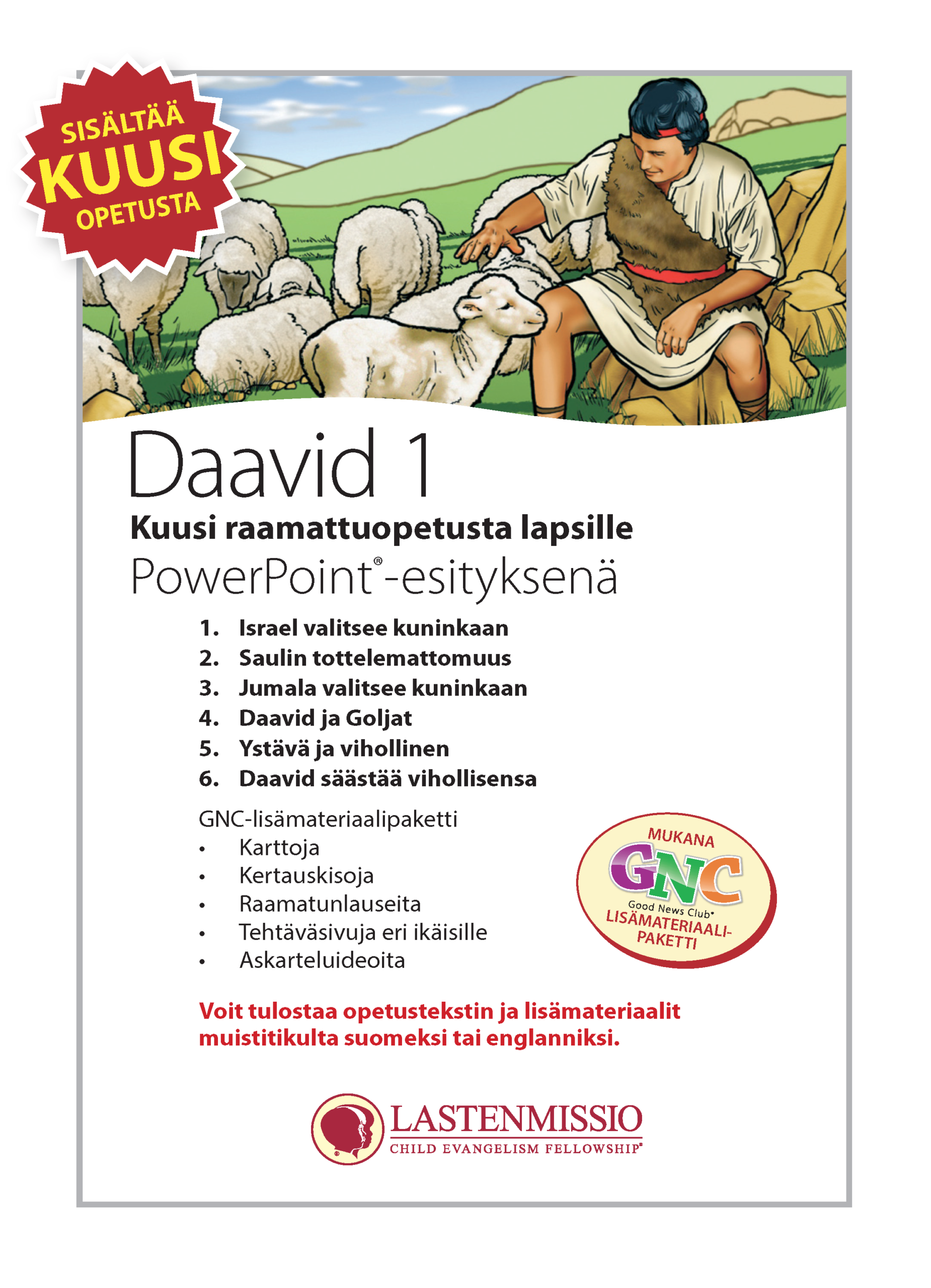 Daavid 1 + lisämateriaalipaketti
